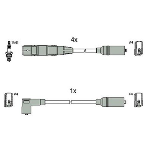 Hitachi zündleitungssatz - hitachi,